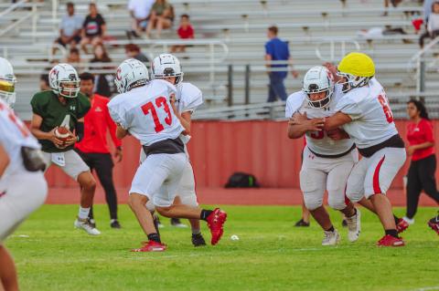 Brownfield Cubs Football Scrimmage