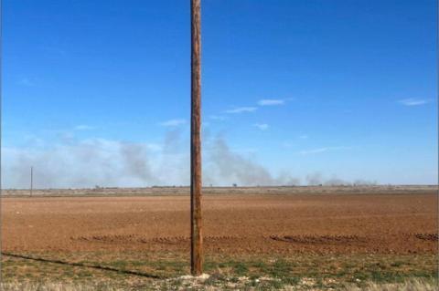 County Fire Departments Fight Fire East of CR 535