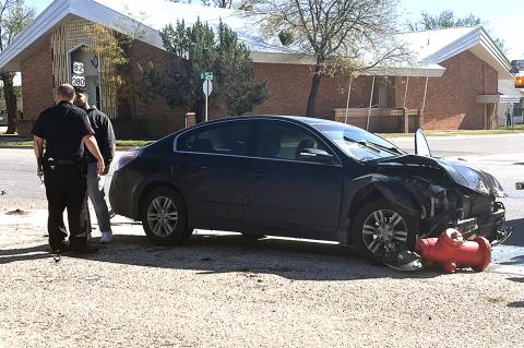 A two vehicle accident occured at the corner of 2nd and Main on Thursday afternoon