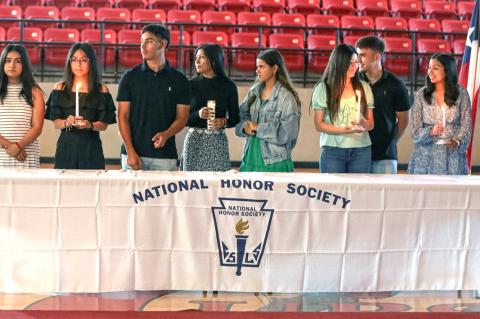 Brownfield High School National Honor Society held their annual induction ceremony on Wednesday