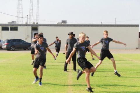 Broncos and Wildcats football begin two a day training