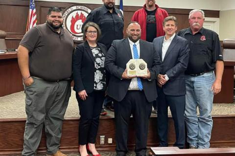 Brownfield ISD Board honors Superintendent Chris Smith