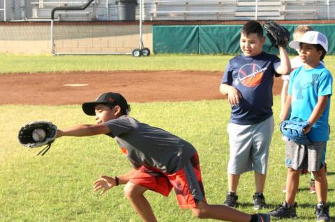 Cubs baseball camp teaches kids the basics
