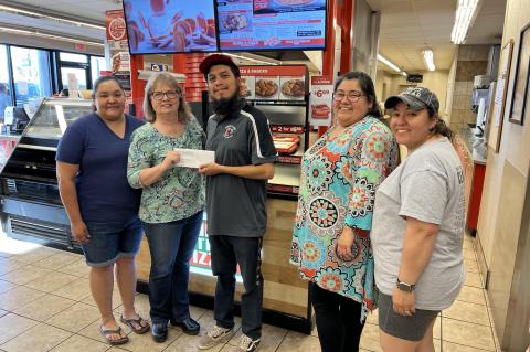 Texas Star Convenience held a fundraiser with Hunts Brother Pizza for the Brownfield Band Boosters