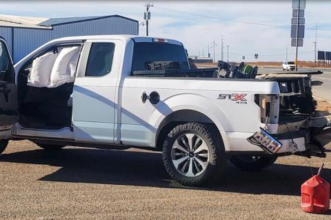 A Ford F250 truck