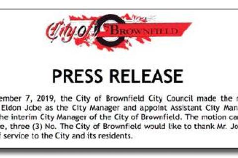 City Manager Terminated