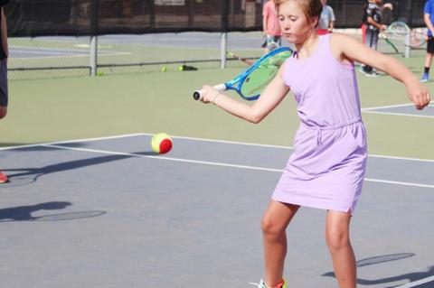 Brownfield tennis camp teaches kids basics of lifelong sport