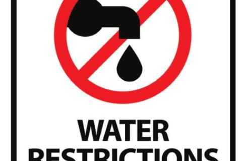 WATER RESTRICTION IN EFFECT