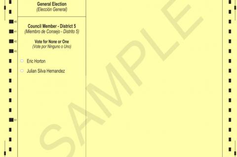 Brownfield’s District 5 has two choices come early voting