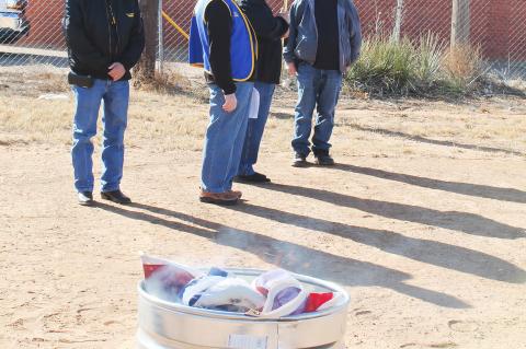 Flag burning ceremony held by Terry County Veterans