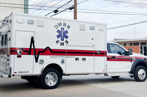BRMC EMS recieved the delivery of their 2022 Horton model 603