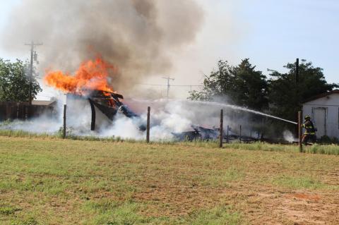 Brownfield Fire Department battles multiple fires Thursday