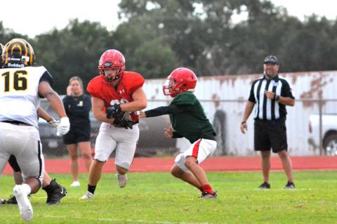 Brownfield football holds scrimmage against Snyder