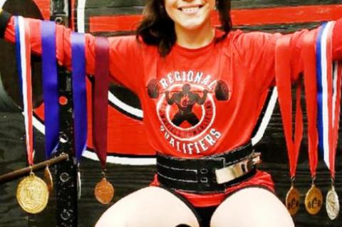 LADY CUB REACHES STATE IN POWERLIFTING